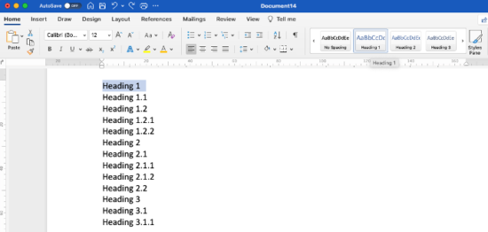 Adding Multilevel Numbers To Headings In Word - Wi-Fi Vitae